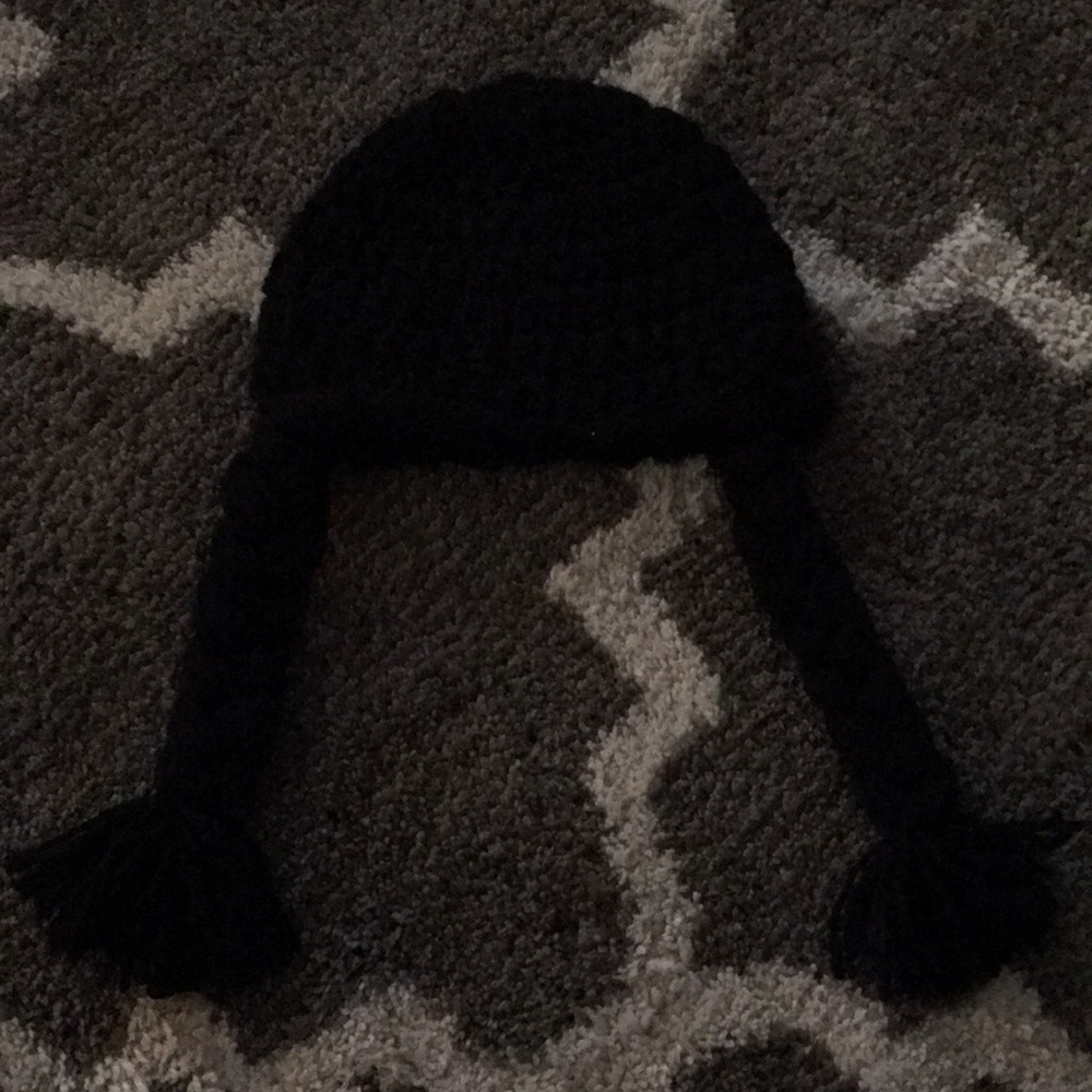 Wednesday Addams crochet hat